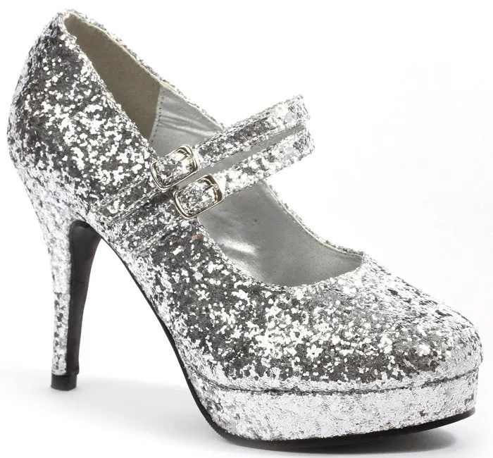 4" Glitter Mary Jane Pump  (ES421-JANE-G)