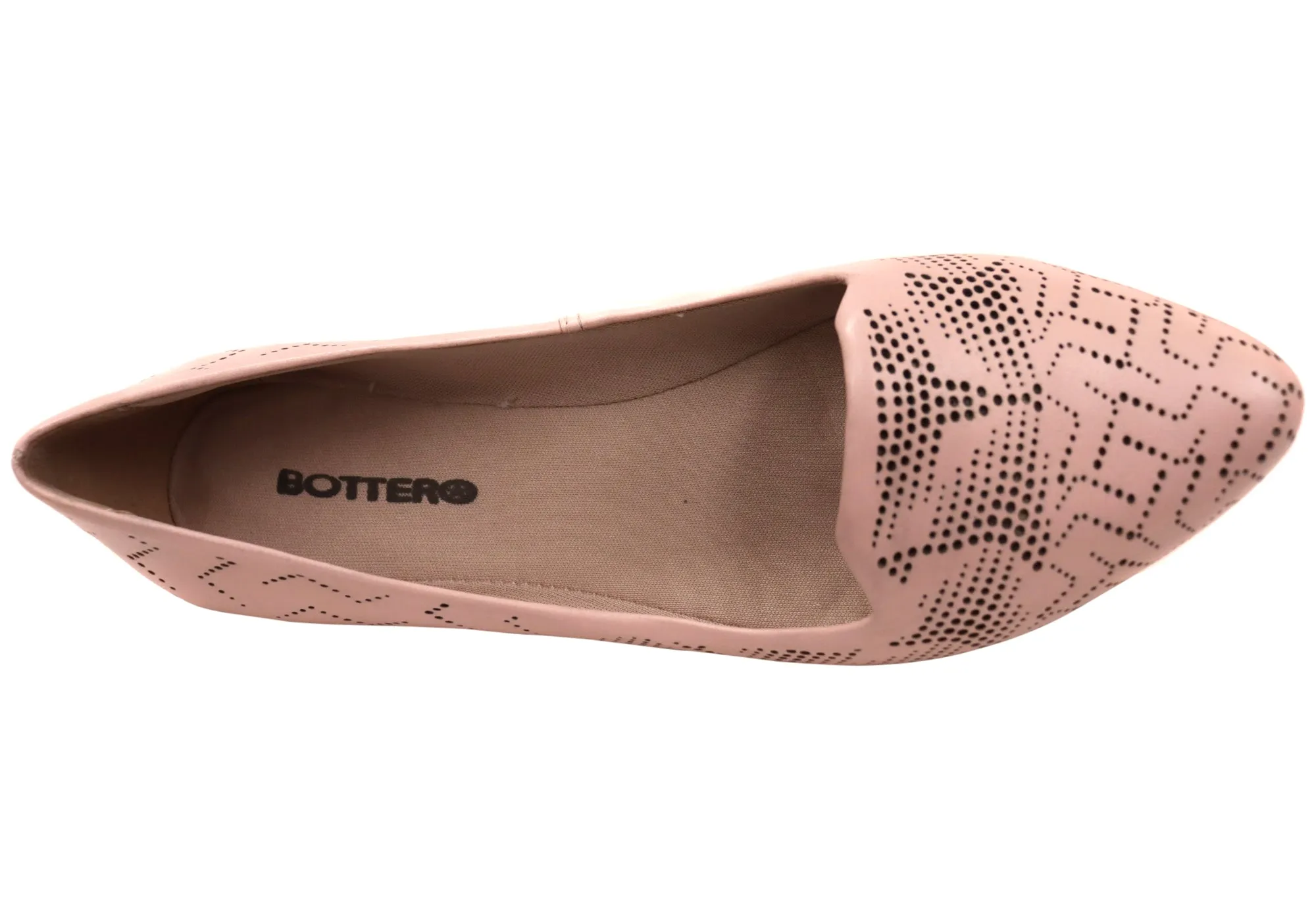 Bottero Auria Womens Comfortable Leather Shoes Made In Brazil