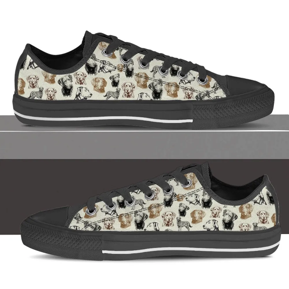 Chesapeake Bay Retriever Low Top Shoes - Low Top Sneaker, Dog Printed Shoes, Canvas Shoes For Men, Women