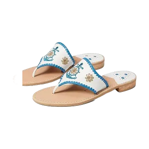 Jack Rogers® Ladies Anchor Rondelle Embroidered Sandals 112221SA06AW