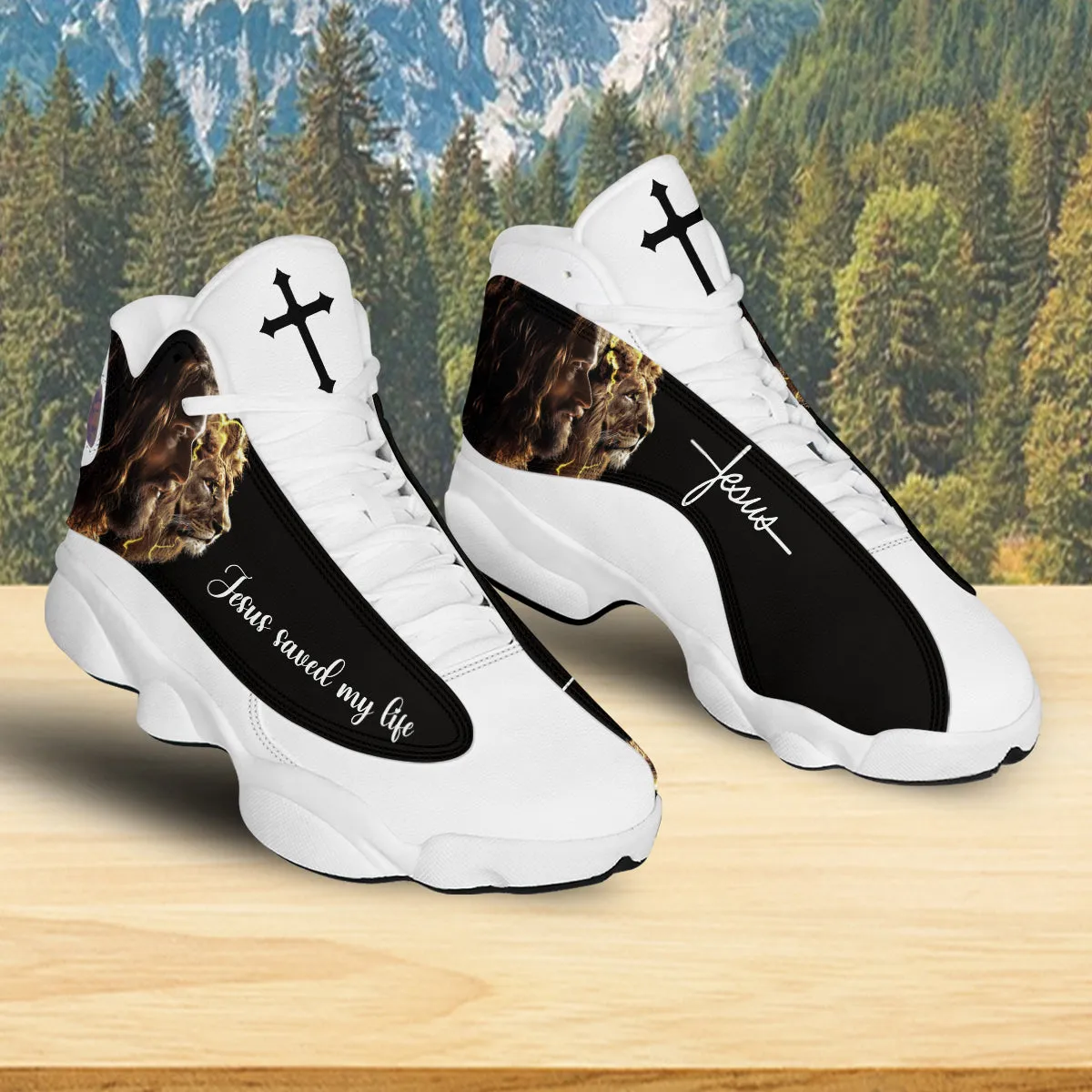 Jesus Lion Of Judah J13 Shoes - Jesus Saved My Life Jesus J13 Shoes - Jesus Shoes