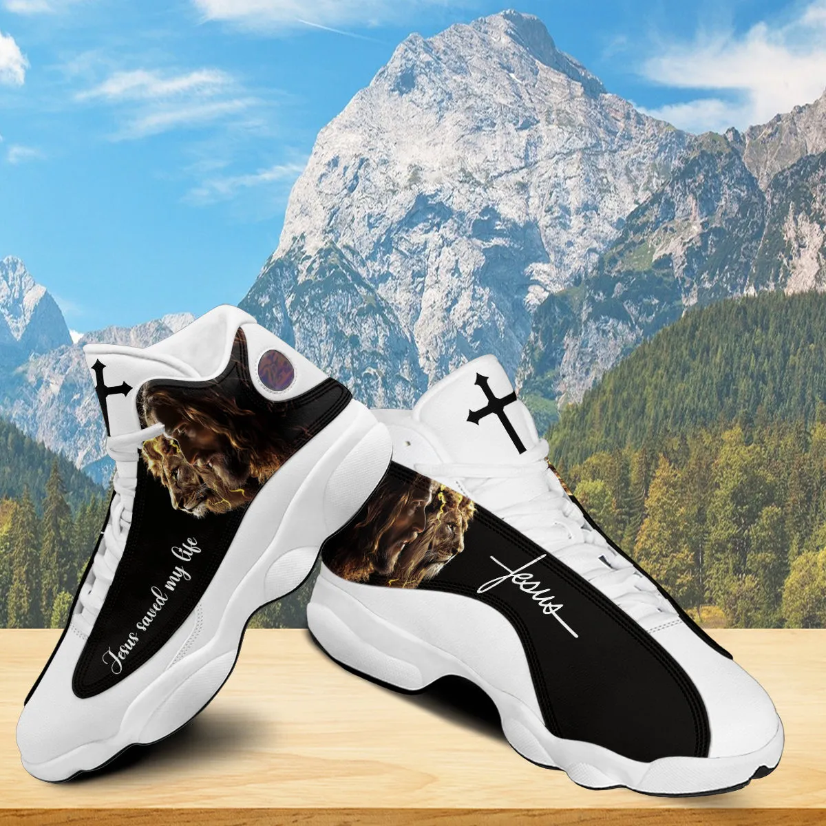 Jesus Lion Of Judah J13 Shoes - Jesus Saved My Life Jesus J13 Shoes - Jesus Shoes