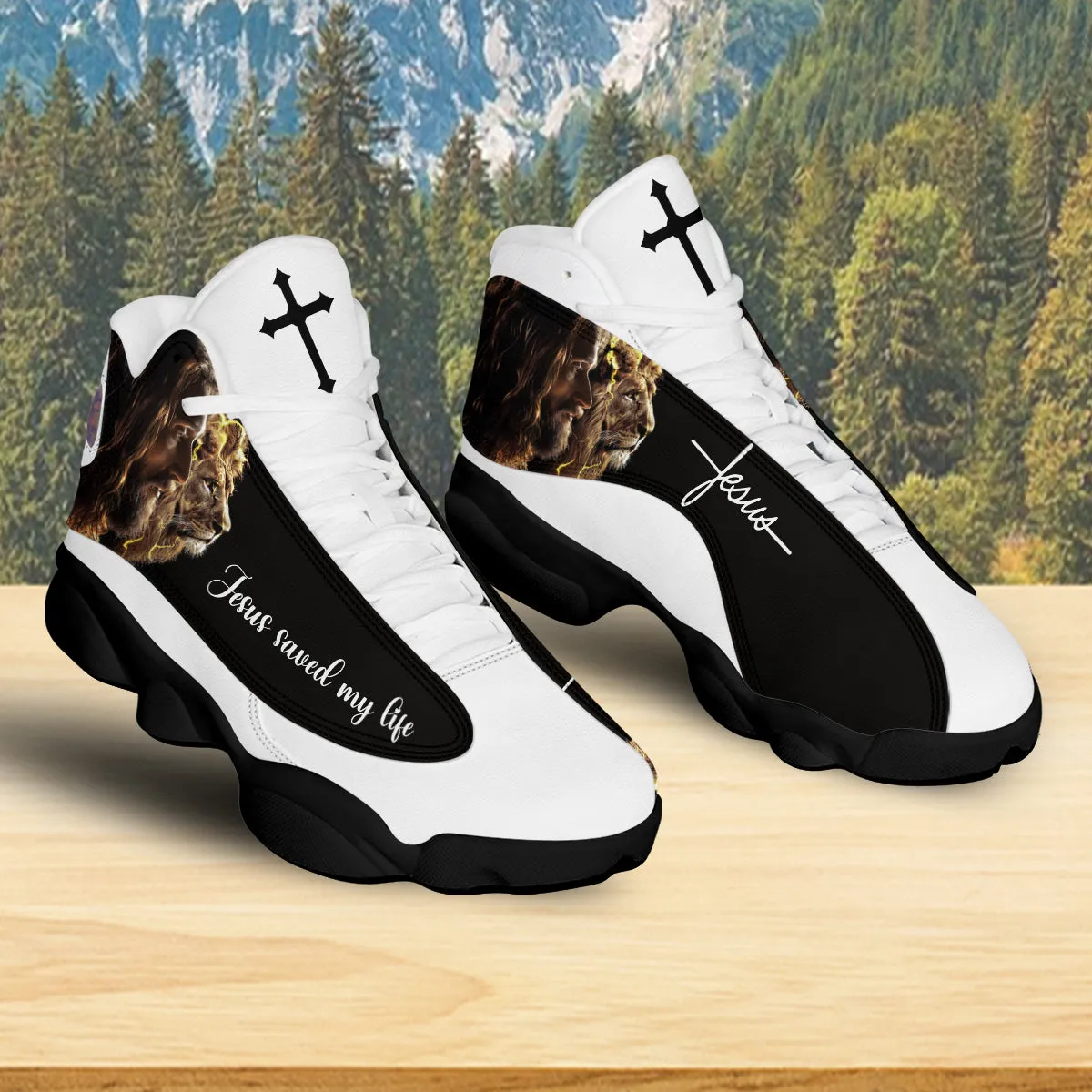 Jesus Lion Of Judah J13 Shoes - Jesus Saved My Life Jesus J13 Shoes - Jesus Shoes