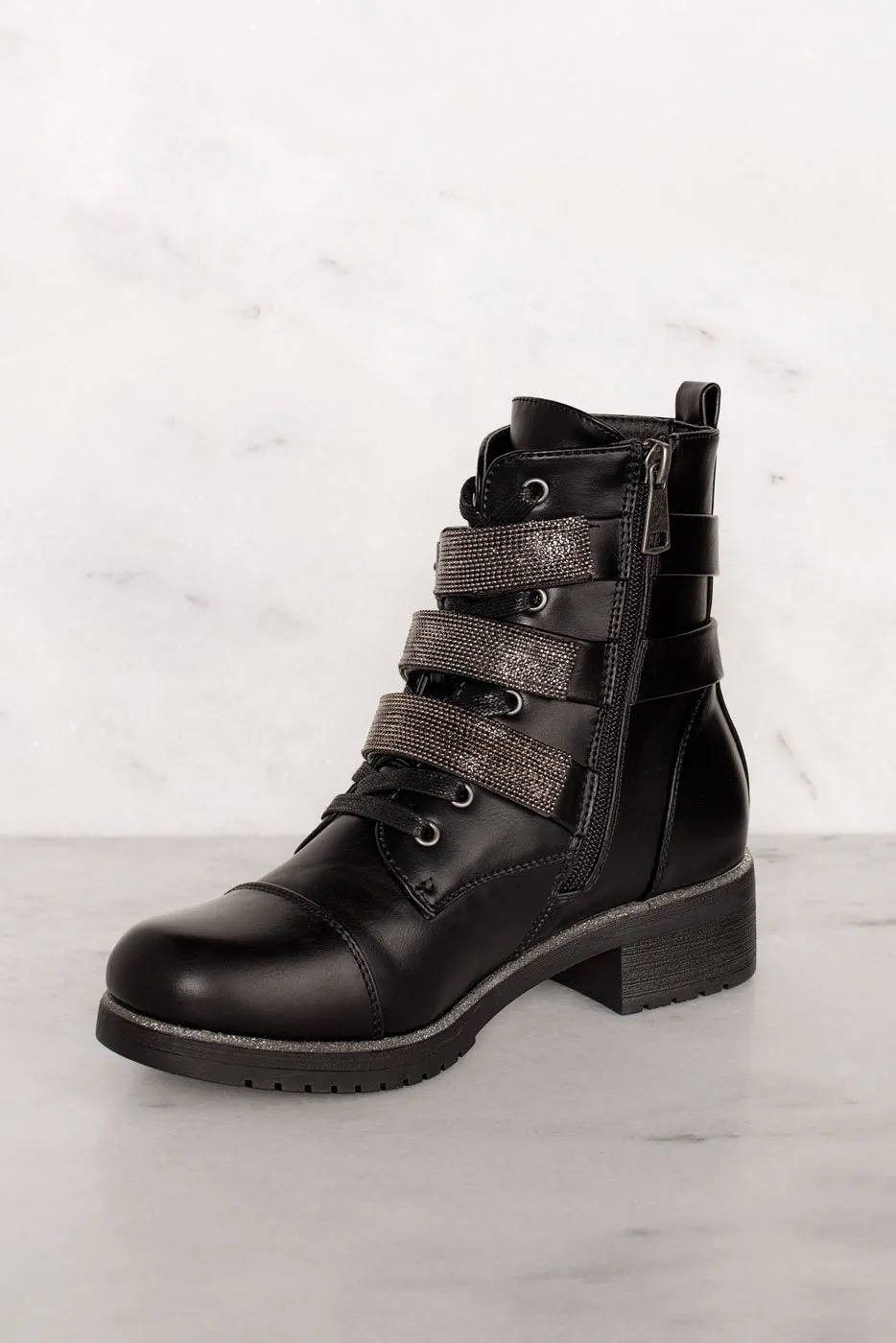 Legendary Black Buckle Boots