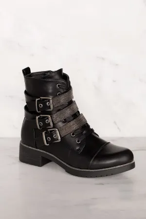 Legendary Black Buckle Boots