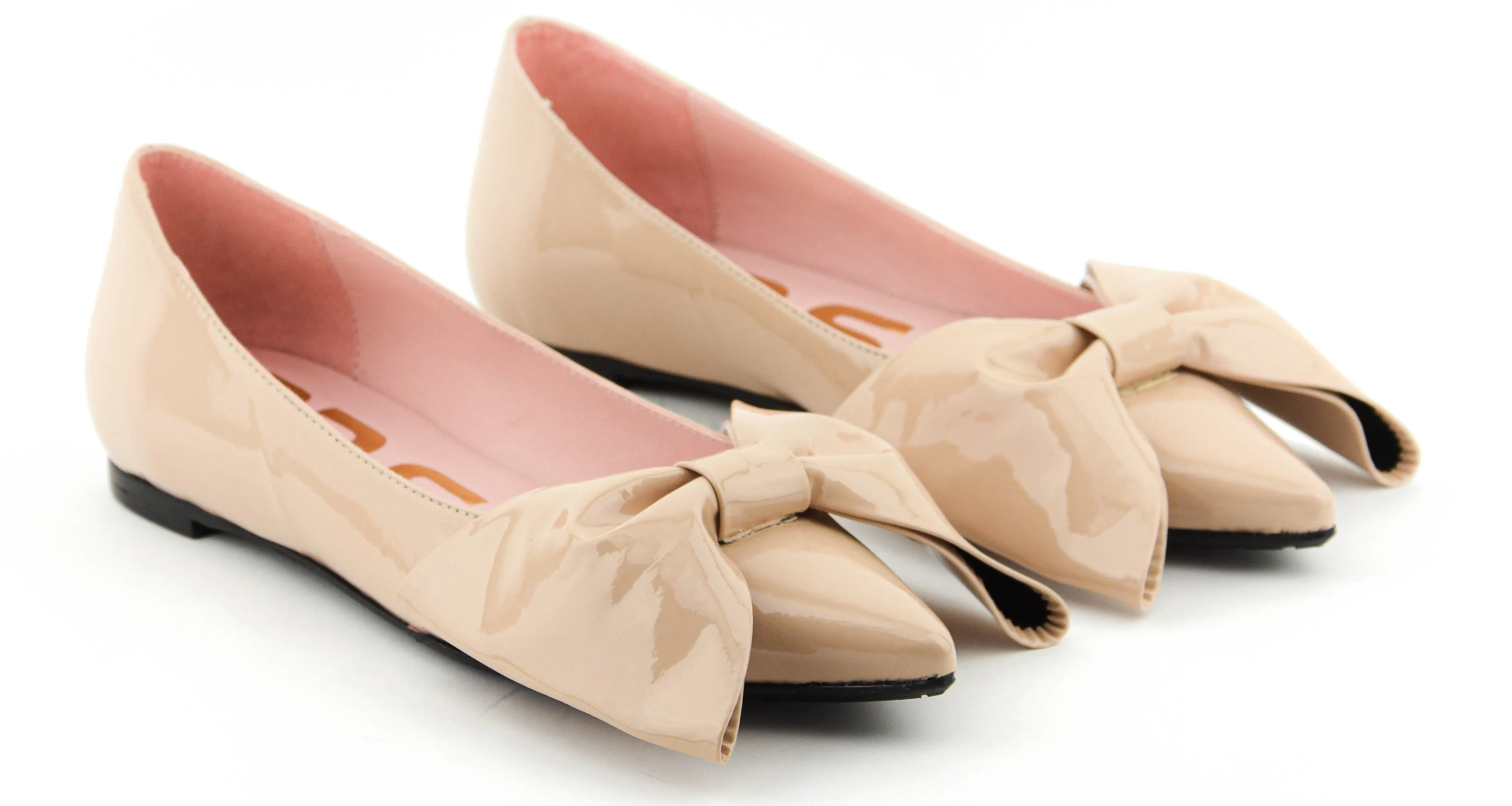 RAS METALLIC BOW FLATS BEIGE