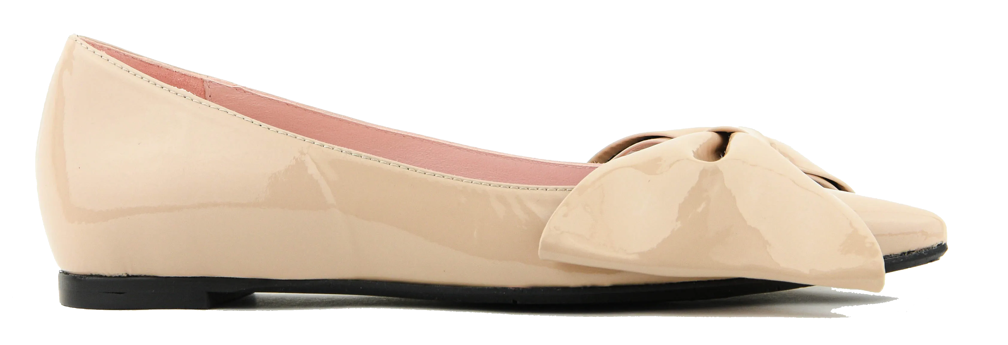 RAS METALLIC BOW FLATS BEIGE