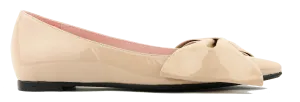 RAS METALLIC BOW FLATS BEIGE